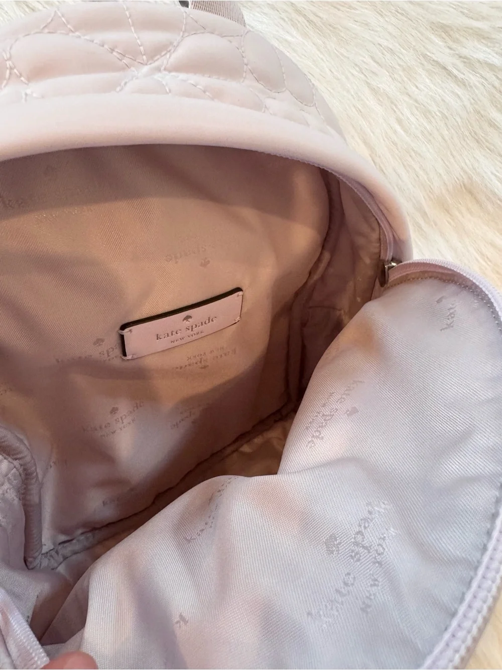 NWT Kate Spade Small Floral Backpack Pale Amethyst Pink 💜💗🌸